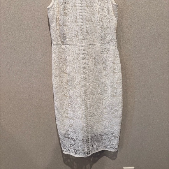 NWT Eliza J Lace Sheath Dress in Ivory, size 6, Wedding, Event, Church, Easter - Picture 6 of 14